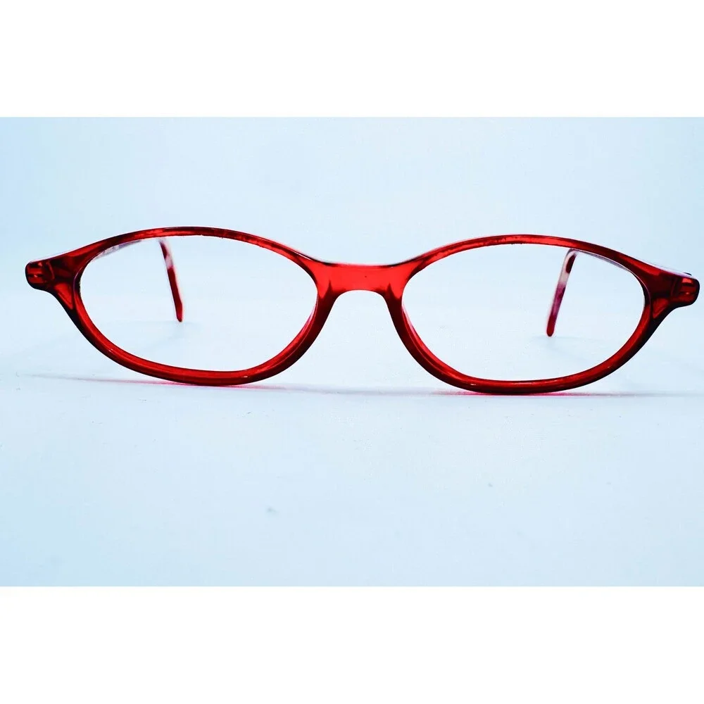 New Globe Eyeglass Frames Womens Red L 4309 Oval Full Rim 45-15-135